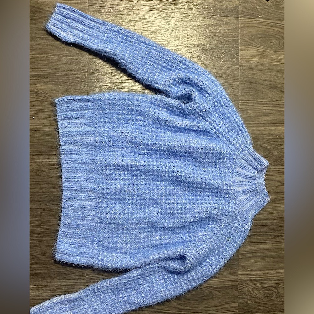 SO blue sweater/ turtle neck